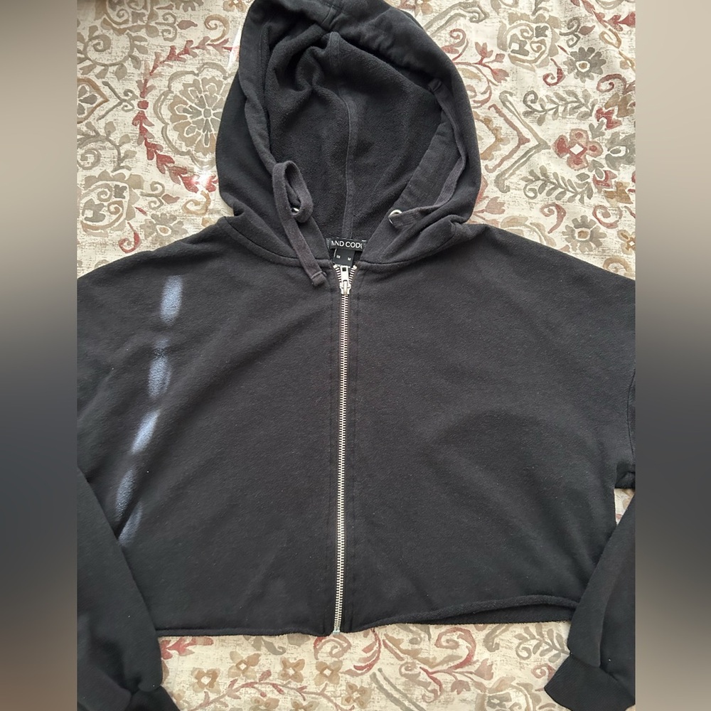 Black Crop Sweatshirt